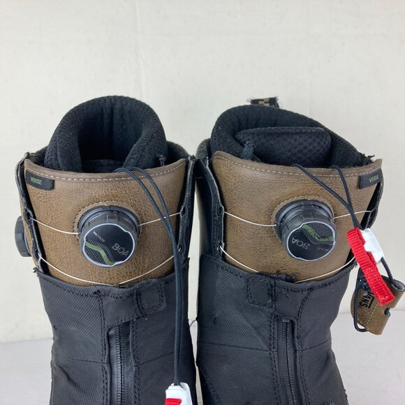 VANS Mens sz 10 Verse Dual BOA V3 Ultracush Black & Brown Snowboarding Boots - Picture 5 of 11